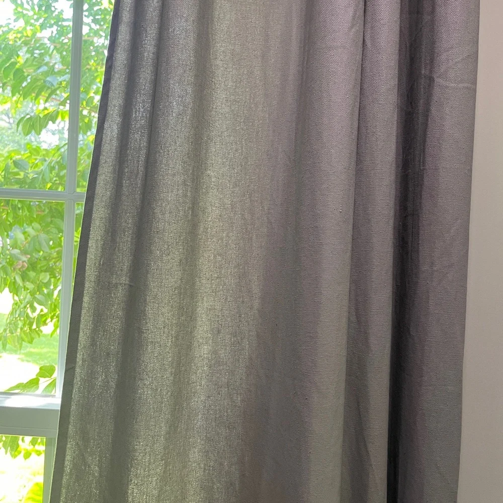 West Elm linen/cotton curtain panels